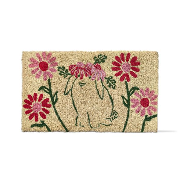 tag wholesale easter bunny flower coir mat natural sustainable eco friendly doormat