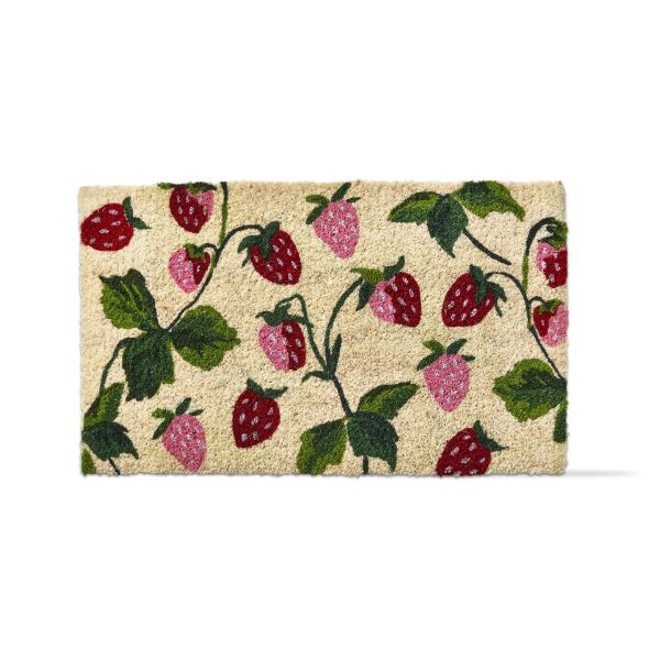 tag wholesale spring strawberry coir mat natural sustainable eco friendly doormat fruit