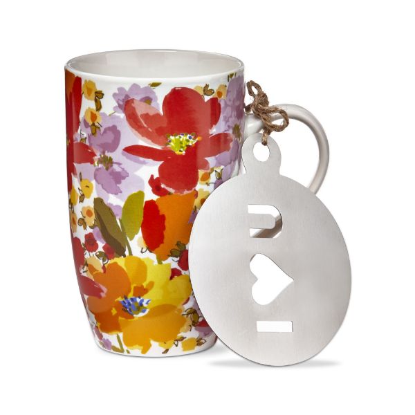 tag wholesale springtime floral coffee mug and stencil set beverage tea hot cocoa gift summer