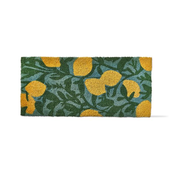 tag wholesale lemon estate coir mat natural sustainable eco friendly doormat yellow citrus