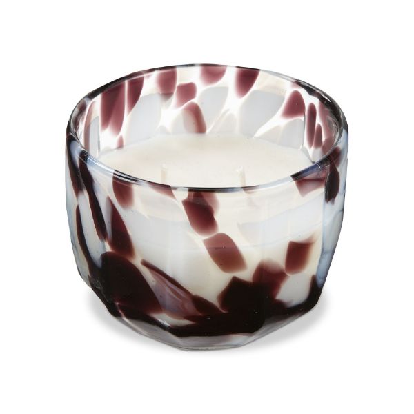 tag wholesale wood sage and bergamot tortoise candle handpoured art glass scented fragrance relax