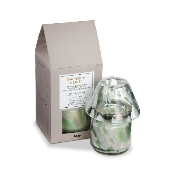 tag wholesale magnolia and musk candle lamp glass scented fragrance aromatherapy art