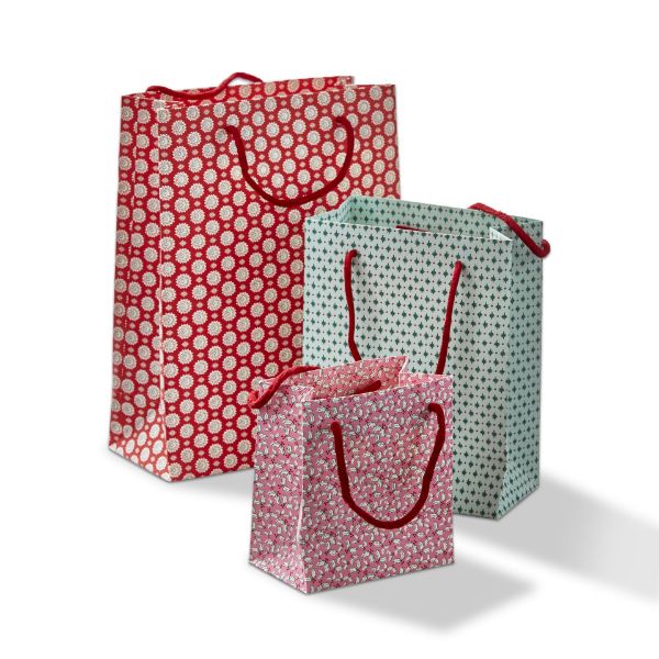 Picture of holiday gift bag set of 3 - multi