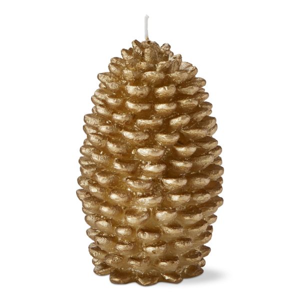 Picture of pinecone candle - gold