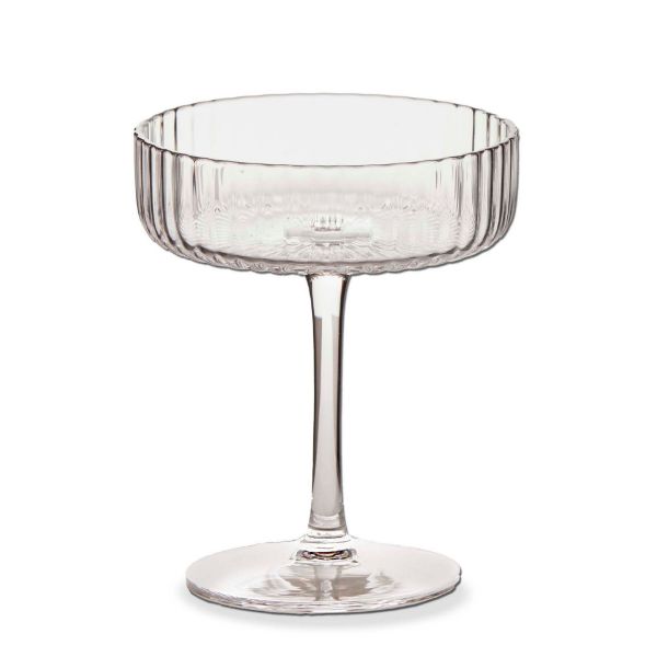 Picture of gramercy fluted coupe glass - clear