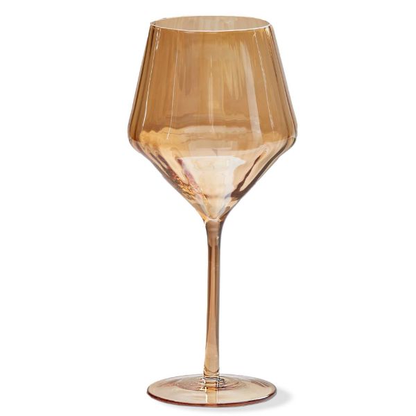 Picture of chelsea iridescent optic all purpose wine glass - amber