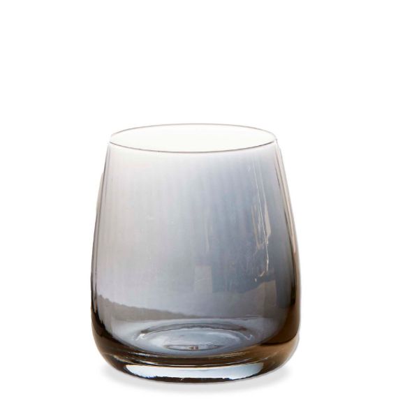 Picture of chelsea iridescent optic stemless wine glass - smoke
