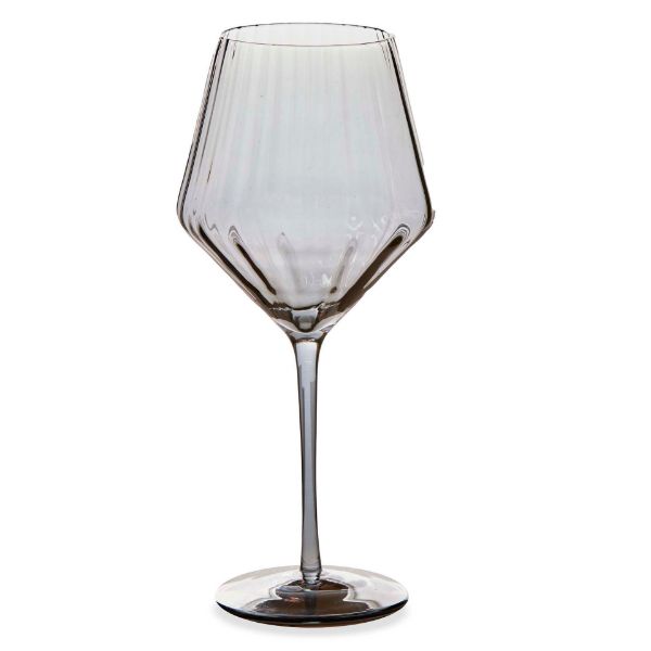 Picture of chelsea iridescent optic all purpose wine glass - smoke