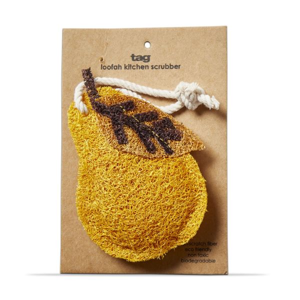 Picture of pear loofah scrubber - ochre