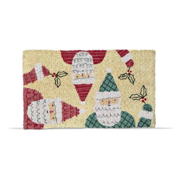 Picture of holly jolly santas coir mat - multi