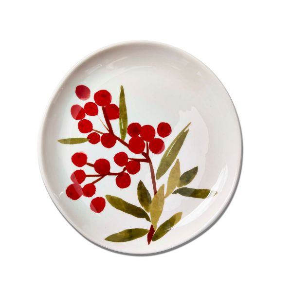 Picture of sprig dinner plate - red multi