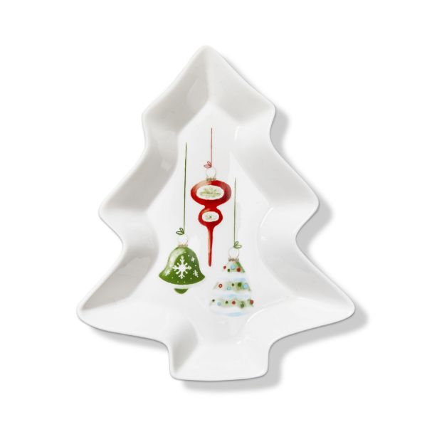 Picture of christmas tree dish large - multi