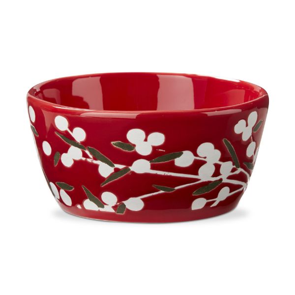 Picture of sprig snack bowl - red