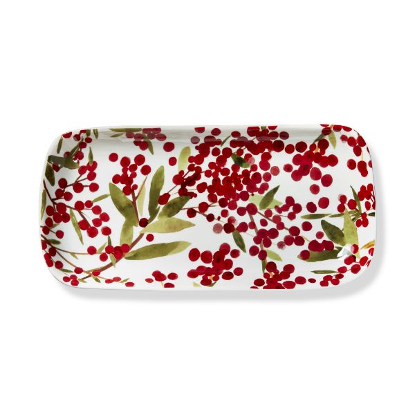 Picture of sprig platter - red multi