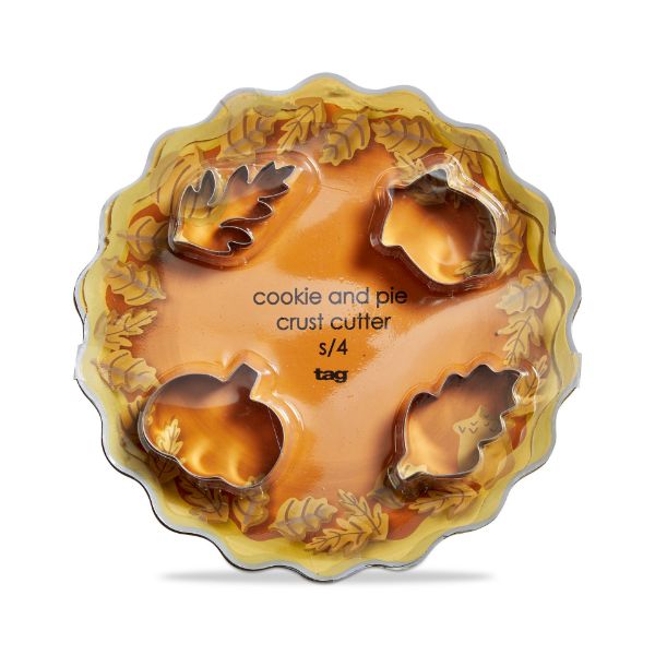 Picture of fall cookie & pie crust cutter set of 4 - multi