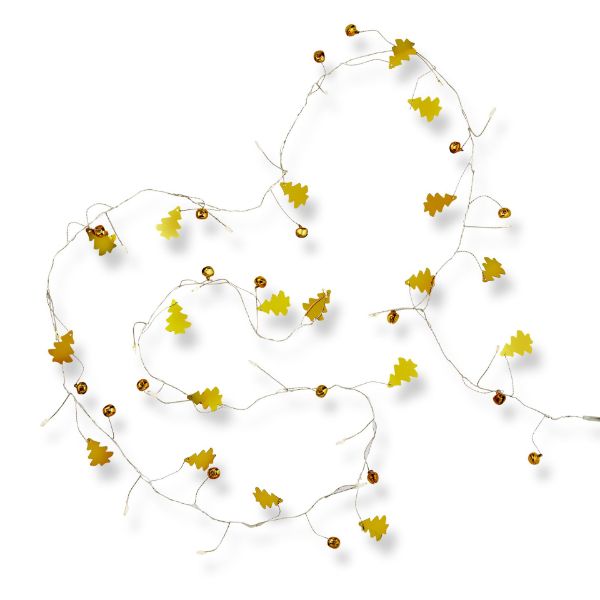 Picture of tree led string lights - gold