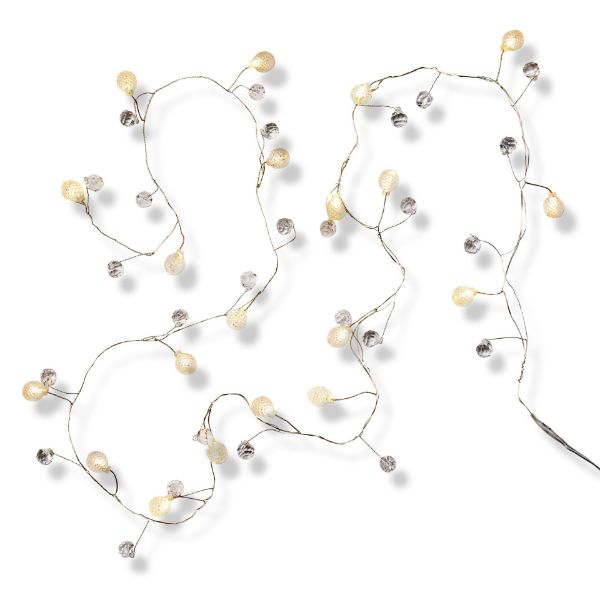 Picture of glimmer beads led string lights - multi