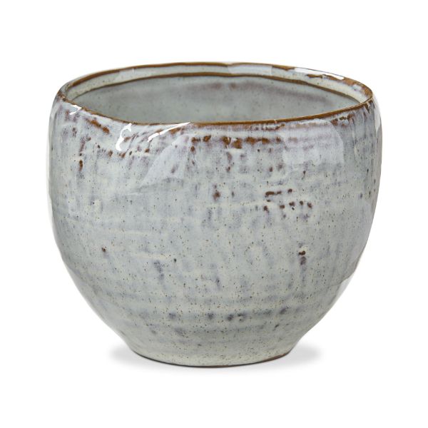 Picture of reactive glaze pinch bowl large - light blue