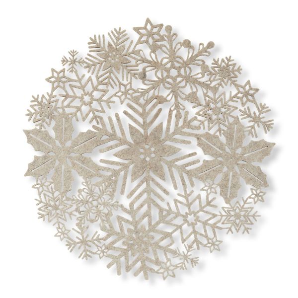 Picture of snowflake placemat - beige