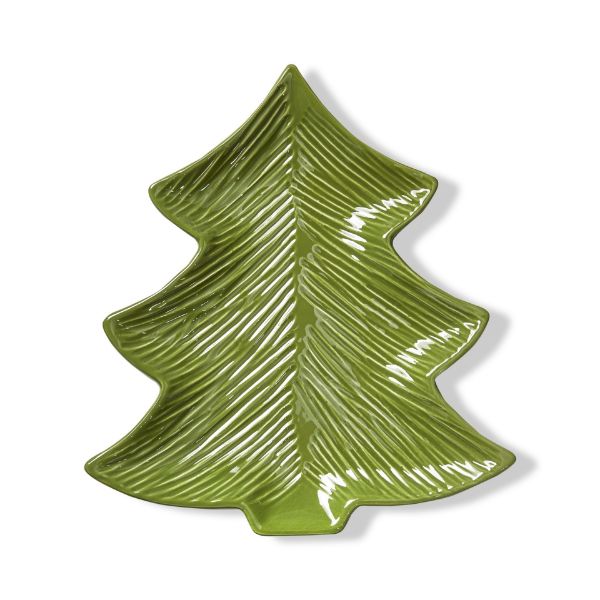 Picture of sno tree platter - green