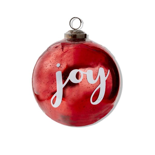 Picture of joy ornament - red