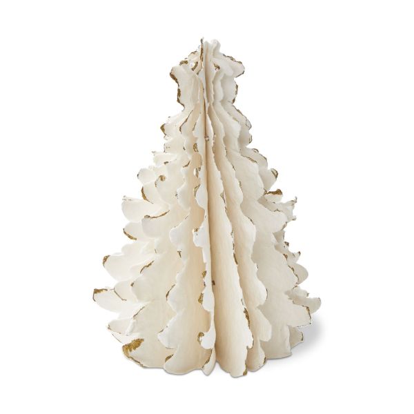 Picture of shimmer paper tree decor small - white multi