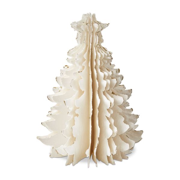 Picture of shimmer paper tree decor large - white multi
