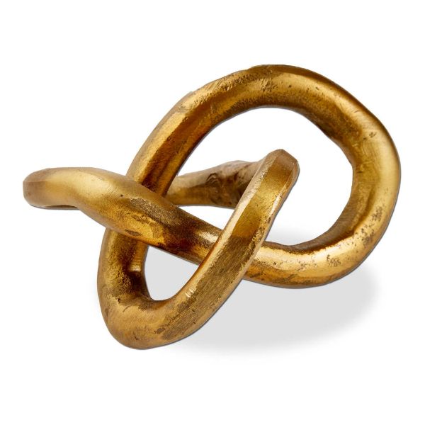 Picture of element knot decorative sculpture - antique brass