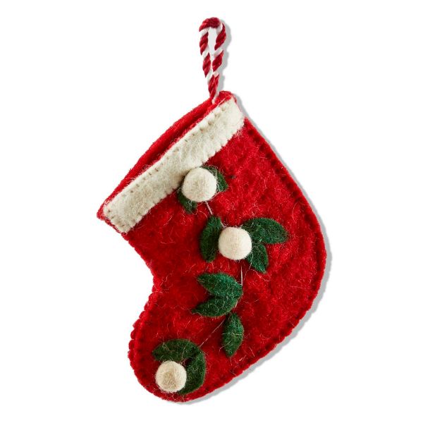 Picture of sprig stocking gift card holder ornament - multi