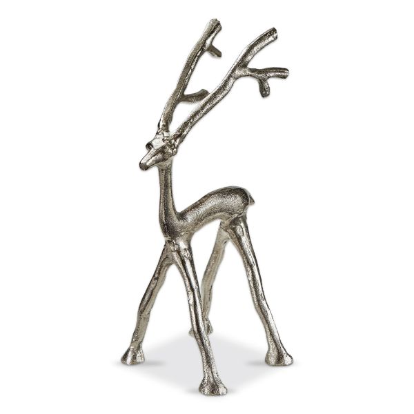 Picture of cast aluminum reindeer small - silver
