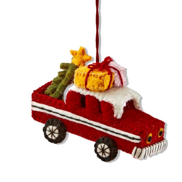 Picture of christmas truck ornament - multi