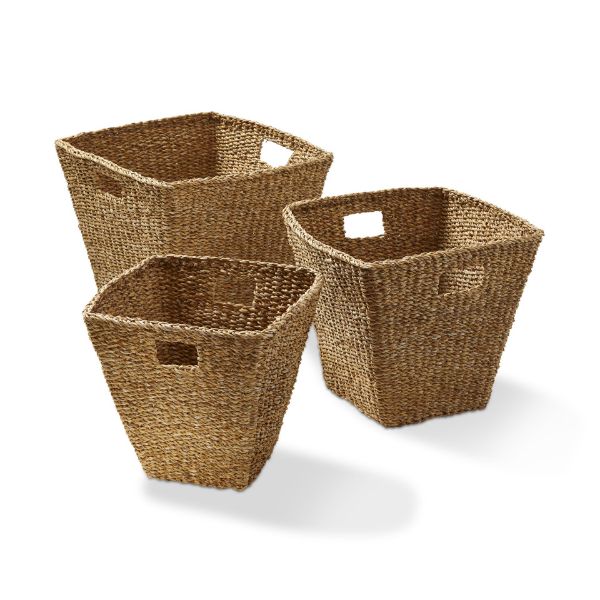 Picture of conical basket set of 3 - natural