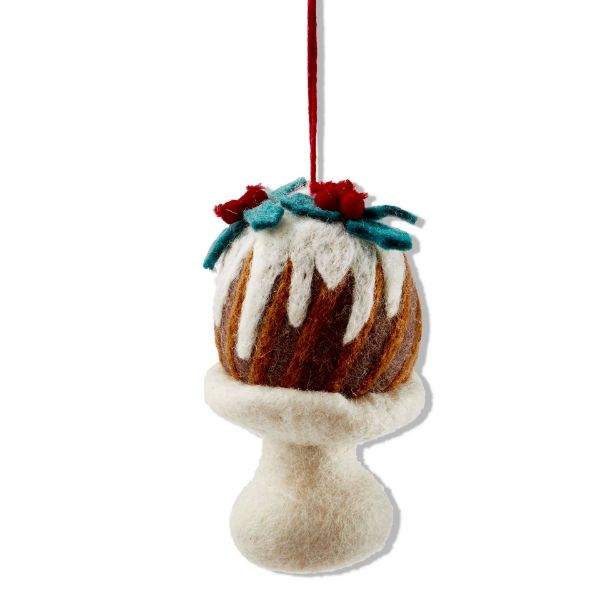 Picture of holiday bundt cake ornament - multi