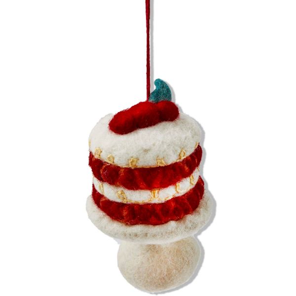 Picture of holiday layer cake ornament - multi