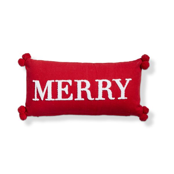 Picture of merry pillow - red multi