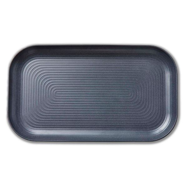 Picture of brooklyn melamine rectangular platter - charcoal