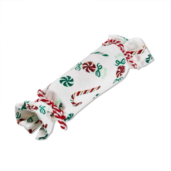 Picture of peppermint candy cracker dishtowel - multi