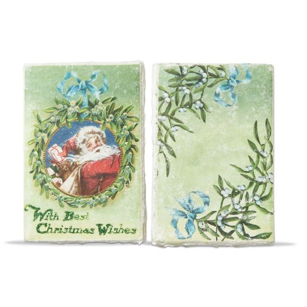 Picture of mistletoe best christmas wishes journal - green multi