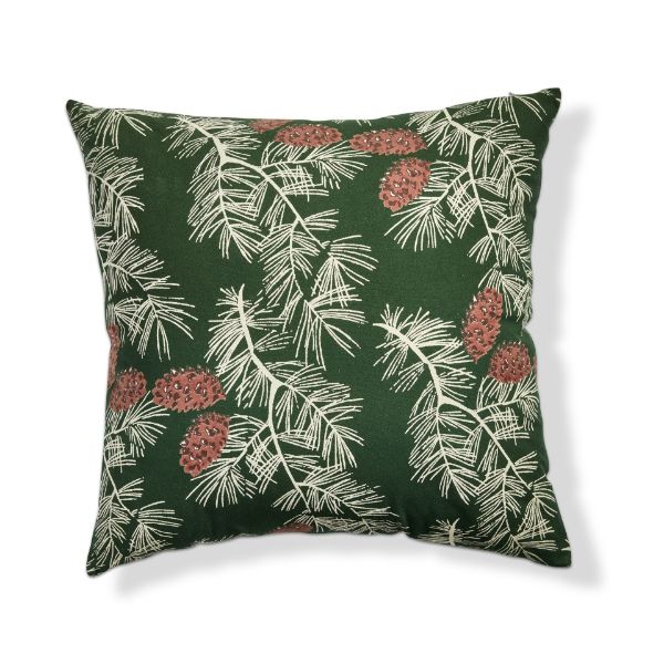 Picture of wilde pinecone pillow - green multi