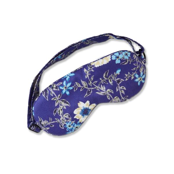 Picture of blossom sleep mask - blue multi
