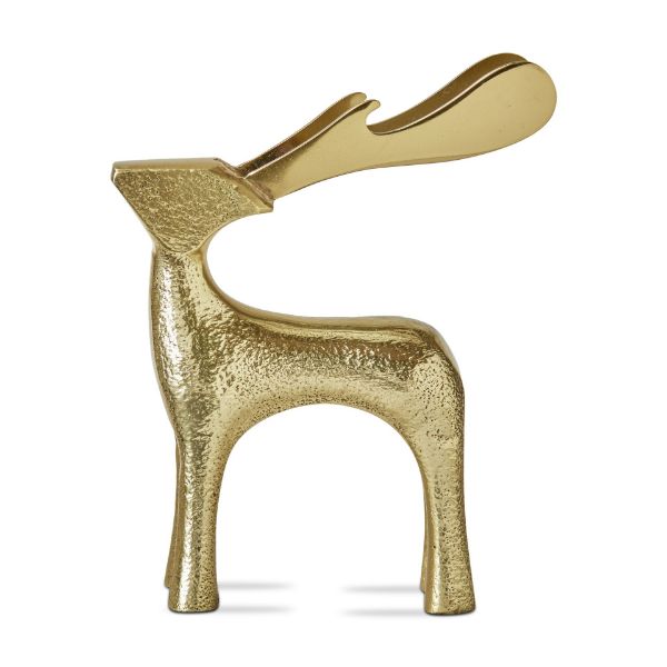 Picture of reindeer bottle opener - gold