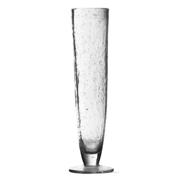 Picture of bubble glass tall flute - clear