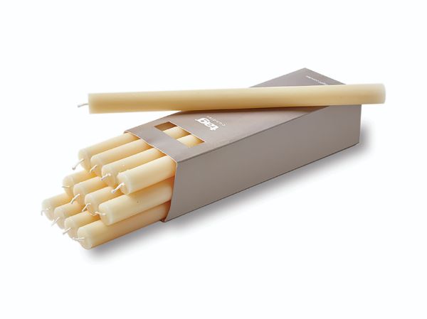Picture of 12 inch straight candles - ivory