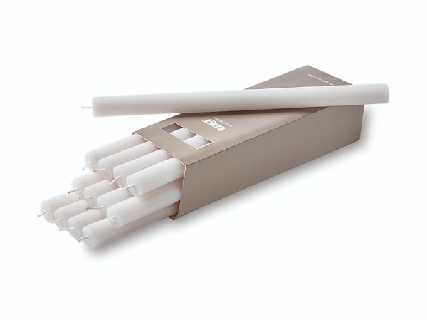 Picture of 12 inch straight candles - white