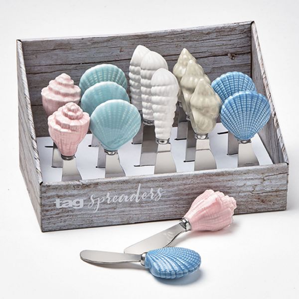 Picture of seashell spreader assortment of 15 and cdu - multi