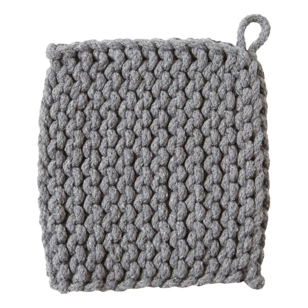 Picture of crochet trivet potholder - gray