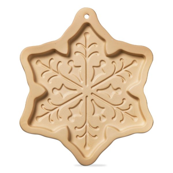 Picture of snowflake cookie mold - natural