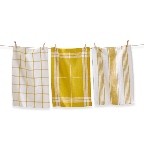 Picture of tag classic dishtowel set of 3 - honey