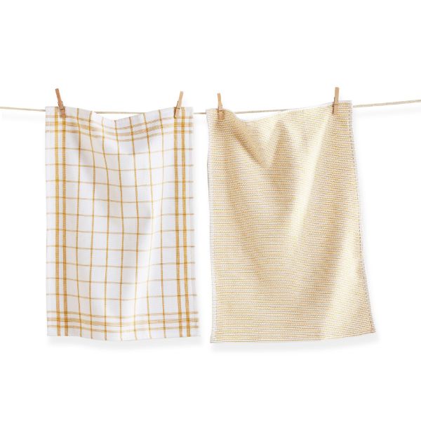 Picture of tag classic terry dishtowel set of 2 - ochre